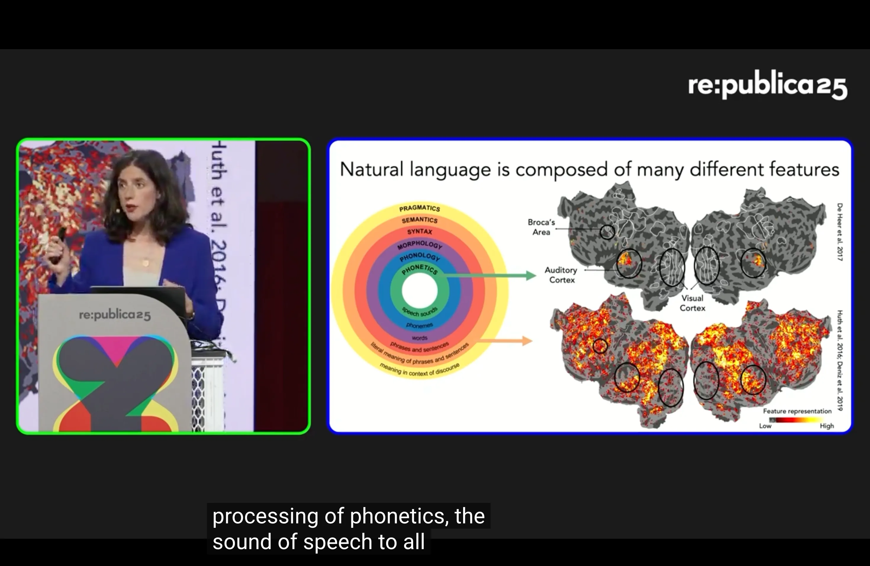 Fatma Deniz während ihres Talks auf der re:publica 2025
